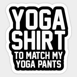 Yoga Shirt Sticker